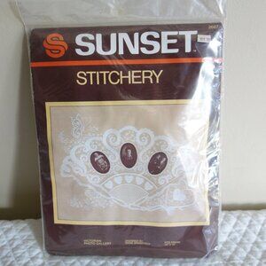 New / Sealed – SUNSET Stitchery Victorian Photo Gallery – Needlework Kit #2687